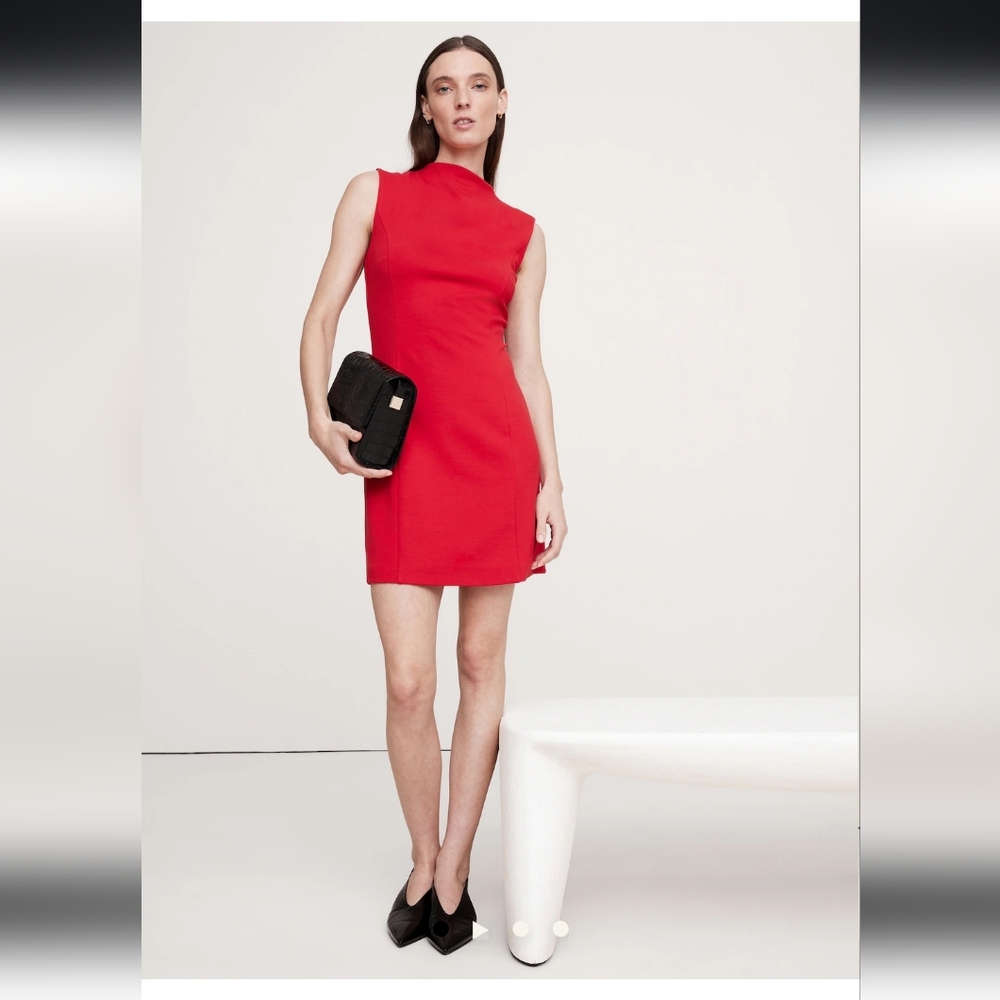 Banana Republic Red Sheath Mini Dress